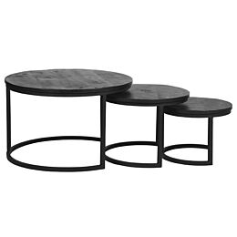 LABEL51 Salontafel Triplet Zwart Mangohout
