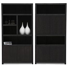 Boekenkast Set Diamond Van 2 Rechts 120cm Eiken
