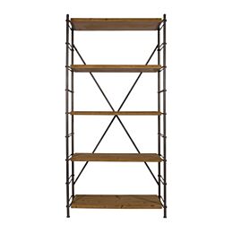 Dutchbone Wandkast Iron Shelf Bruin 