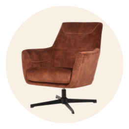 Velvet fauteuils